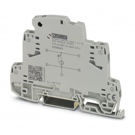 Phoenix contact TTC-6-GDT-C-24AC-UT-I Coarse surge protection with integrated status indicator for a..