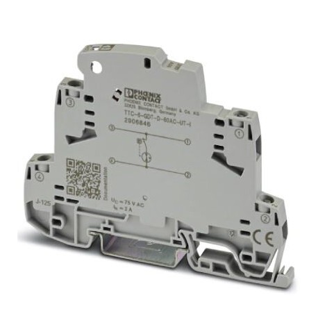 Phoenix contact TTC-6-GDT-D-60AC-UT-I Coarse surge protection with integrated status indicator for a..