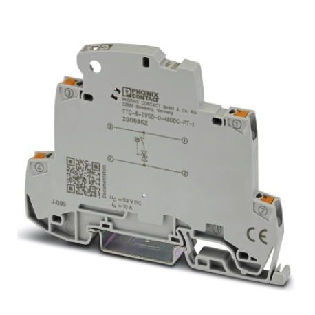 Phoenix contact TTC-6-TVSD-D-48DC-PT-I Fine surge protection with integrated status indicator for a ..