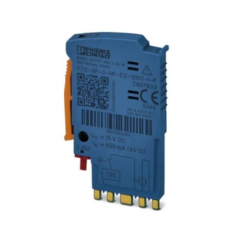 Phoenix contact TTC-6P-3-HF-EX-12DC-I-P Surge protection plug with integrated status indicator for a..