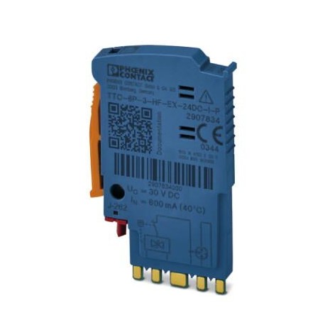 Phoenix contact TTC-6P-3-HF-EX-24DC-I-P Surge protection plug with integrated status indicator for a..