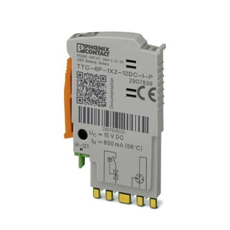 Phoenix contact TTC-6P-1X2-12DC-I-P Surge protection plug with integrated status indicator on the mo..