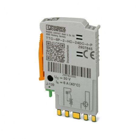 Phoenix contact TTC-6P-2-HC-24DC-I-P Surge protection plug with integrated status indicator on the m..