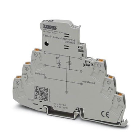 Phoenix contact TTC-6-2-HC-24DC-PT-I Surge protection with integrated status indicator for a 2-wire ..