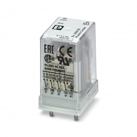 PHOENIX CONTACT REL-IR4/24DC/4X21/EX REL-IR4/24DC/4X21/EX 2909738 PHOENIX CONTACT Single relay