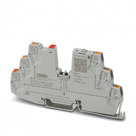 PHOENIX CONTACT PTCB E1 24DC/4A NO PTCB E1 24DC/4A NO 2909906 PHOENIX CONTACT Electronic device circuit breaker