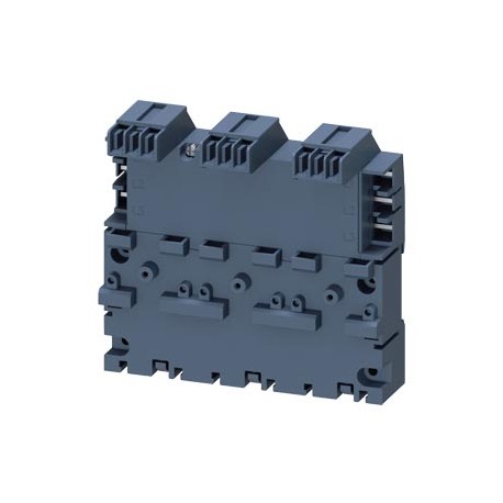 Siemens 3RV2917-4B 3-phase busbar including extension connector for 3 circuit breakers Size S00 and S0