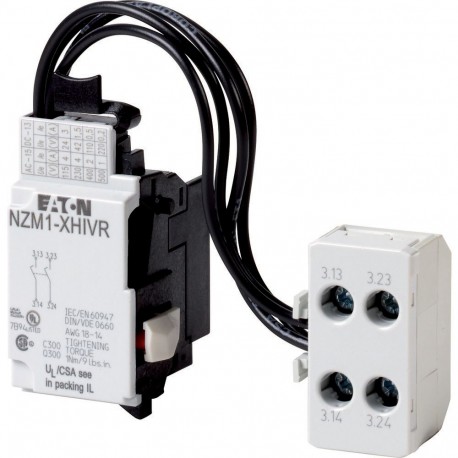 EATON - MOELLER NZM1-XHIVR NZM1-XHIVR 292195 Y7-292195 EATON ELECTRIC Auxiliary contact, 2early N/O, operates as an early-make contact,..