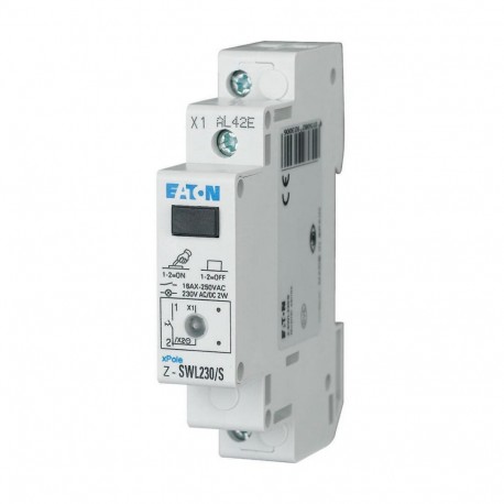 Eaton-moeller Z-SWL230/S Y7-292300 EATON ELECTRIC Switch with LED, 230AC/DC, 1N/O, 16A, orange, 1HP