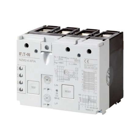 Eaton-moeller NZM2-4-XFIA Y7-292346 EATON ELECTRIC Earth-fault release, 0.3-1A AC/DC sensitive, 4p