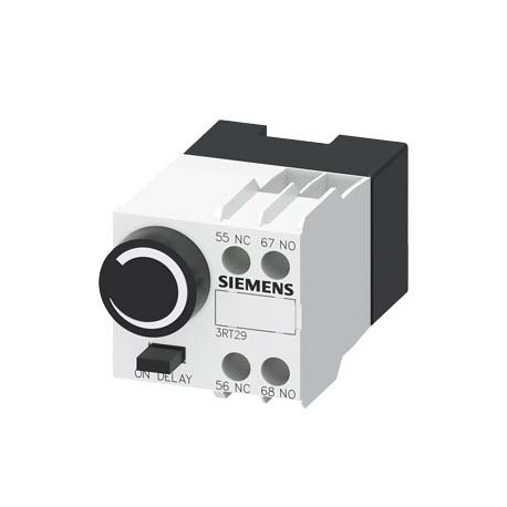 Siemens 3RT2926-2PA11 Pneumatic timing relay block ON delay 1 ... 60 s 1 NO + 1 NC, for motor contactors siz..