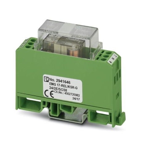 PHOENIX CONTACT EMG 17-REL/KSR-G 24/2E/SO38 EMG 17-REL/KSR-G 24/2E/SO38 2941646 PHOENIX CONTACT Functional block