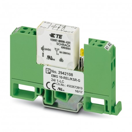 PHOENIX CONTACT EMG 10-REL/KSR-G 24/ 1-LC EMG 10-REL/KSR-G 24/ 1-LC 2942108 PHOENIX CONTACT Relay Module
