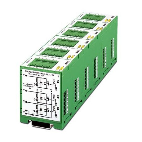 Phoenix contact EMUG 45-4REL/KSR-G 24/21 EMUG 45- 4REL/KSR-G 24/21 2943767 PHOENIX CONTACT Multiple relay module