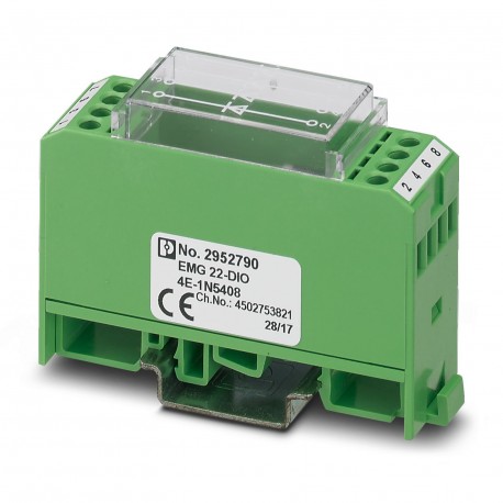 PHOENIX CONTACT EMG 22-DIO 4E-1N5408 EMG 22-DIO 4E-1N5408 2952790 PHOENIX CONTACT Diode block