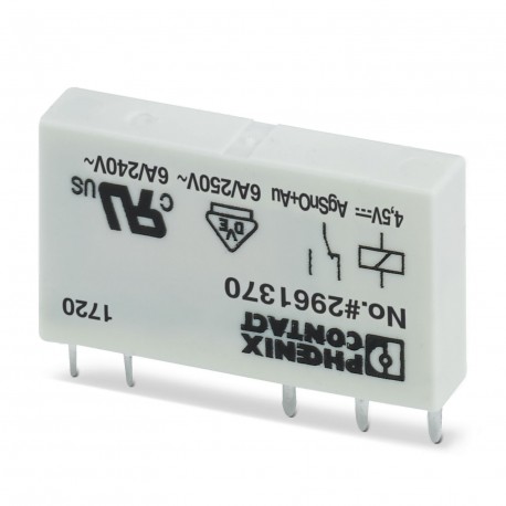 PHOENIX CONTACT REL-MR-4,5DC/21AU REL-MR- 4,5DC/21AU 2961370 PHOENIX CONTACT Single relay