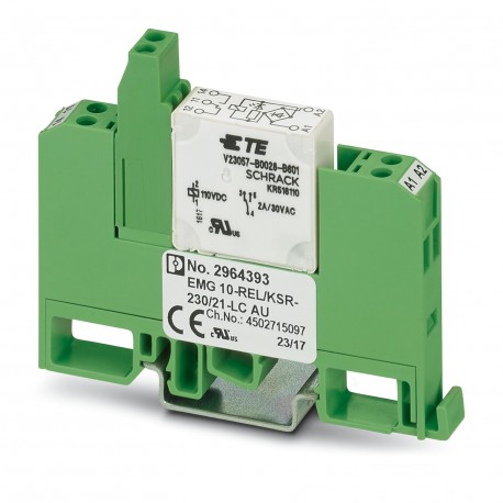 PHOENIX CONTACT EMG 10-REL/KSR-230/21-LC AU EMG 10-REL/KSR-230/21-LC AU 2964393 PHOENIX CONTACT Relay Module