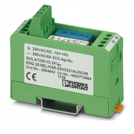 Phoenix contact EMG 25-REL/KSR-230/2X21AU/SO46 Relay Module
