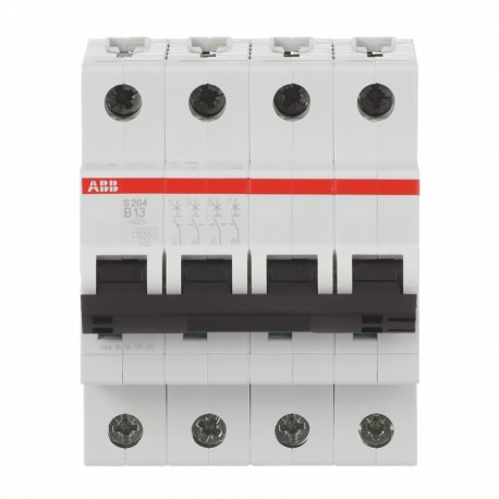 Abb 2CDS254001R0135 Int. aut. S204-B13 4p 13A B 10kA