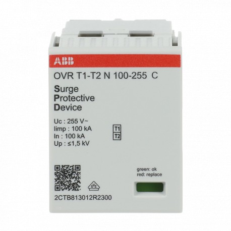 ABB 2CTB813012R2300 2CTB813012R2300 ABB Prot. sobret. OVRT1-T2N100-255C