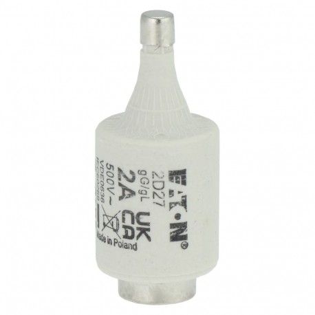 Eaton-moeller FUSE-D2 2A T GL/GG 500VAC E27 EATON ELECTRIC Fuse-link, LV, 2 A, AC 500 V, D2, gL/gG, IEC, time-delay