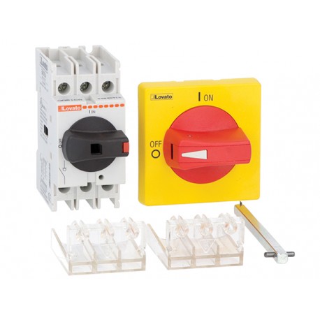 Lovato-electric GA040AK30063 LOVATO SWITCH 3P 40A+300MM SHAFT+HANDLE+COVER