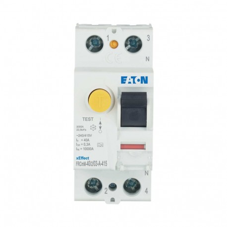Eaton-moeller FRCMM-40/2/03-A-415 Y7-301962 EATON ELECTRIC RCCB 40 A 2P 300 mA Type A 415 V
