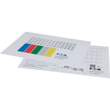Eaton-moeller BSBN-KLV Y7-302524 EATON ELECTRIC DIN-A4 label sheet with symbolism and printable with pdf editor