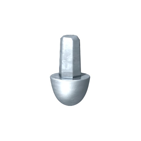 Obo-bettermann 1819 20 OBO BETTERMANN Earthing tip for OMEX earther, 20mm, Hot-dip galvanised, DIN EN ISO 1461, Cas..