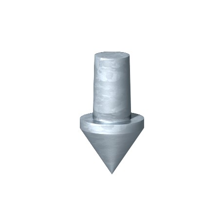 Obo-bettermann 1819 20BP OBO BETTERMANN Earthing tip for earther, 20mm, Hot-dip galvanised, DIN EN ISO 1461, Cast i..