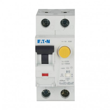 Eaton-moeller FRBMM-B13/1N/003-A-RT Y7-305116 EATON ELECTRIC Combined Int. FRBMM, 13A, 30mA, B-Curve, 1P+N, Class A..