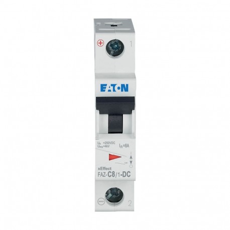 EATON - MOELLER FAZ-C8/1-DC FAZ-C8/1-DC 305865 Y7-305865 EATON ELECTRIC Circuit breaker FAZ, 8A, 1P, C-curve, for DC