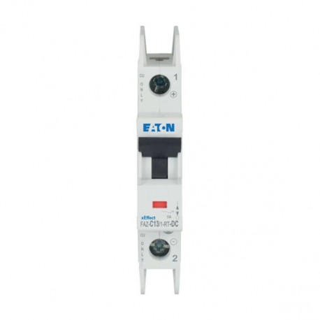 Eaton-moeller FAZ-C13/1-RT-DC Y7-305877 EATON ELECTRIC Int. circuit breaker FAZ, 13A, 1P, curve C, for DC terminal ..