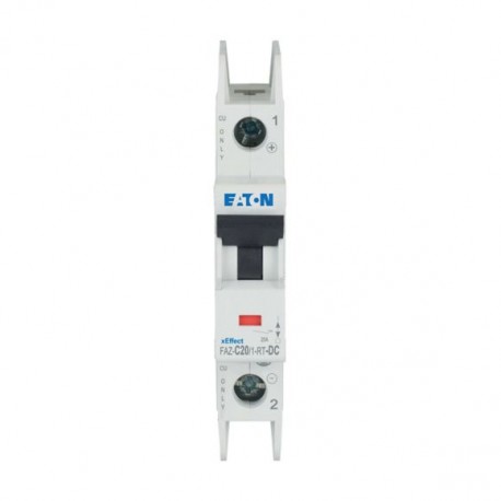 Eaton-moeller FAZ-C20/1-RT-DC Y7-305880 EATON ELECTRIC Int. circuit breaker FAZ, 20A, 1P, curve C, for DC terminal ..