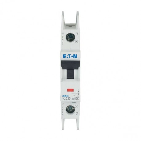 Eaton-moeller FAZ-C30/1-RT-DC Y7-305882 EATON ELECTRIC Int. circuit breaker FAZ, 30A, 1P, curve C, for DC terminal ..