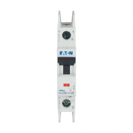 Eaton-moeller FAZ-C35/1-RT-DC Y7-305884 EATON ELECTRIC Int. circuit breaker FAZ, 35A, 1P, curve C, for DC terminal ..
