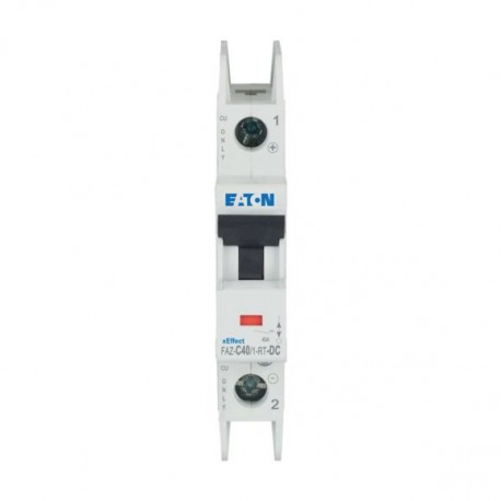 Eaton-moeller FAZ-C40/1-RT-DC Y7-305885 EATON ELECTRIC Int. circuit breaker FAZ, 40A, 1P, curve C, for DC terminal ..