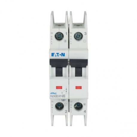 Eaton-moeller FAZ-C3/2-RT-DC Y7-305892 EATON ELECTRIC Int. circuit breaker FAZ, 3A, 2P, curve C, for DC terminal ri..