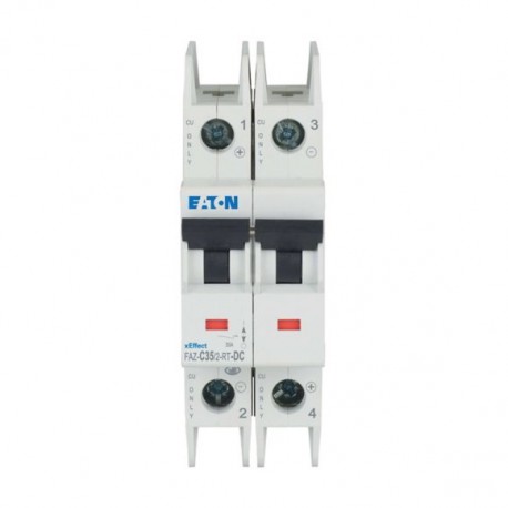 Eaton-moeller FAZ-C35/2-RT-DC Y7-305909 EATON ELECTRIC Int. circuit breaker FAZ, 35A, 2P, curve C, for DC terminal ..