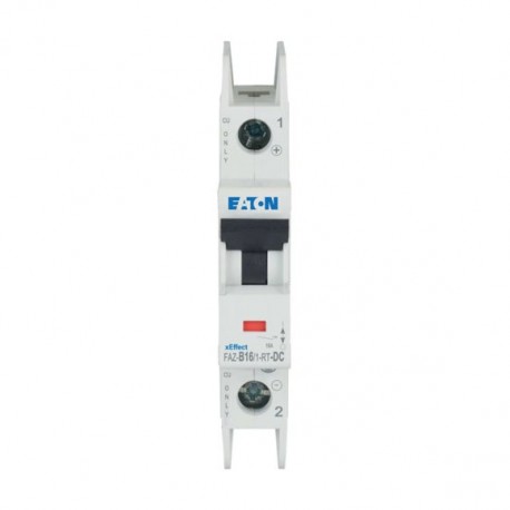 Eaton-moeller FAZ-B16/1-RT-DC Y7-305922 EATON ELECTRIC Int. circuit breaker FAZ, 16A, 1P, curve B, for DC terminal ..