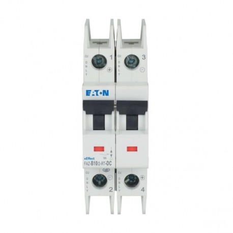 Eaton-moeller FAZ-B10/2-RT-DC Y7-305939 EATON ELECTRIC Int. circuit breaker FAZ, 10A, 2P, curve B, for DC terminal ..