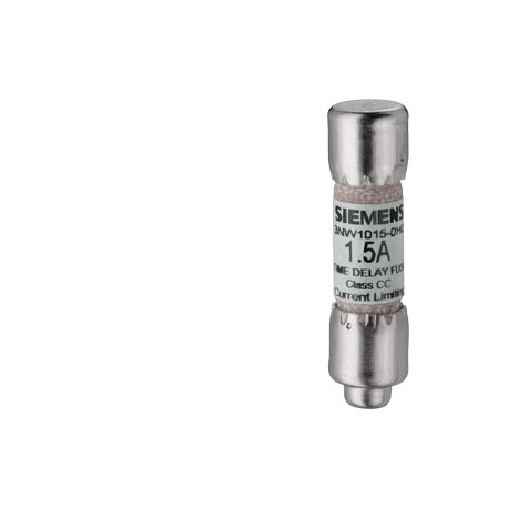 Siemens 3NW3120-0HG SENTRON, cylindrical fuse link, Class CC, 12 A, time-lag, current-limiting, Un AC: 600 V..