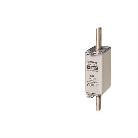 SIEMENS 3NA3130-6 3NA3130-6 SIEMENS LV HRC fuse element, NH1, In: 100 A, gG, Un AC: 690 V, Un DC: 440 V, Front indicator, live..