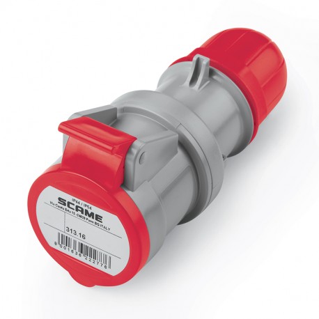 Scame 313.1647 CONNECTOR 3P+N+E IP44 16A 6h 346-415V AC