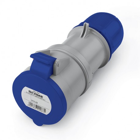SCAME 313.3243 313.3243 SCAME CONNECTOR 2P+E IP44 32A 6h 200-250V AC