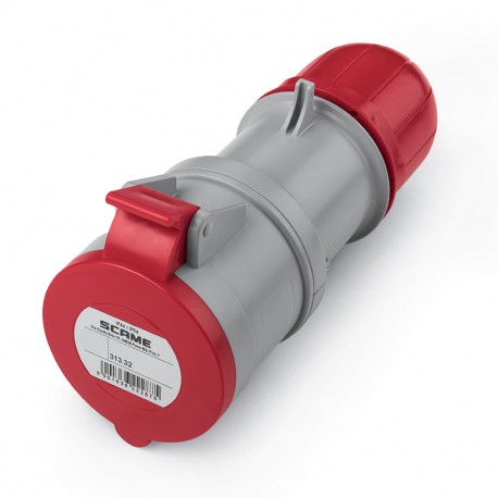 Scame 313.3246 CONNECTOR 3P+E IP44 32A 6h 380-415V AC