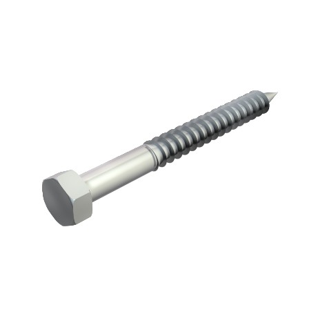 Obo-bettermann HHWS 8x100 G 12400 8x100 G 3188205 OBO BETTERMANN Hex-head wood screw , 8x100mm, Electrogalvanised, DIN 50961, Steel, St