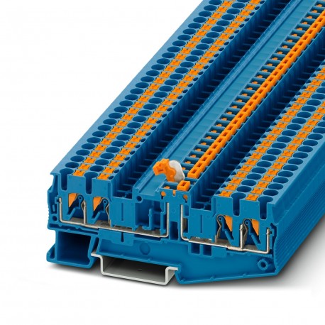 Phoenix contact PT 2,5-QUATTRO-MTB BU Knife disconnect terminal block