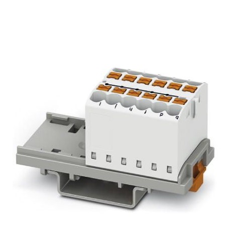 Phoenix contact PTFIX 12X2,5-NS35 WH Distribution block