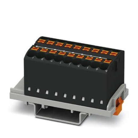 Phoenix contact PTFIX 18X2,5-NS35 BK Distribution block